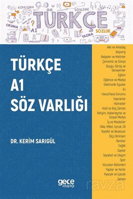 Türkçe A1 Söz Varlığı - 1