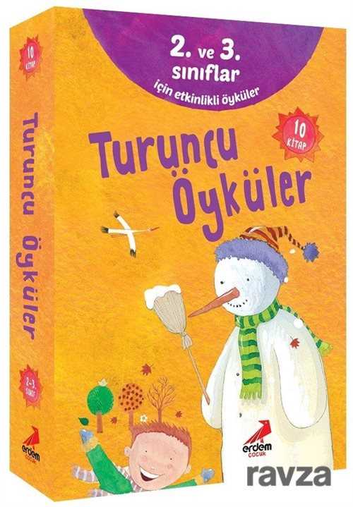 Turuncu Öyküler (10 Kitap) (2. ve 3. Sınıflar İçin Etkinlikli Öyküler) - Erdem Çocuk Yayınları