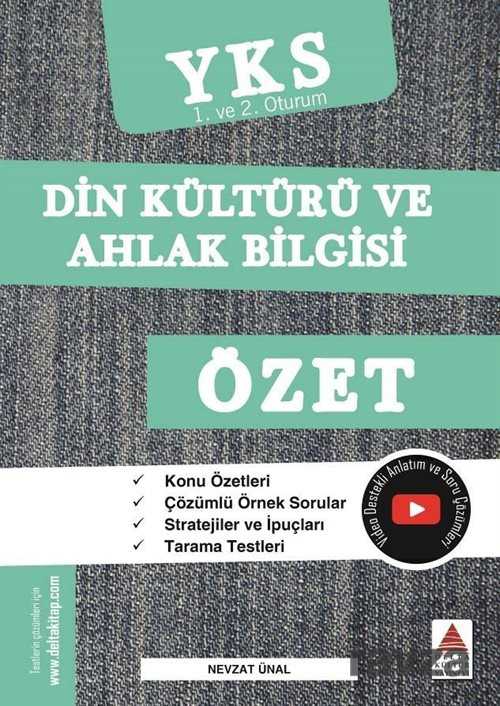 TYT AYT Din Kültürü ve Ahlak Bilgisi Özet-YKS 1. ve 2. Oturum - Delta Kültür Yayınevi