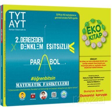 TYT-AYT Matematik Fasikülleri- İkinci Dereceden Denklemler-Parabol-Eşitsizlikler Eko - 1