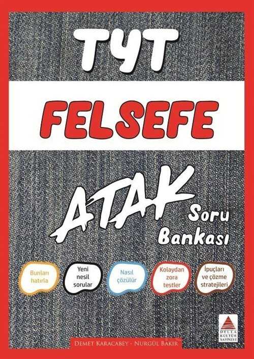 TYT Felsefe Atak Soru Bankası - Delta Kültür Yayınevi