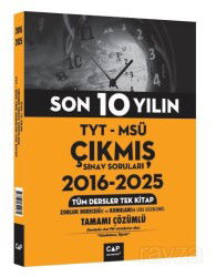 TYT MSÜ Son 10 Yılın Çıkmış Soruları 2016 2025 - Çap Yayınları