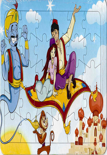 ucan hali ve sihirli lamba cini puzzle 30 parca kitabi