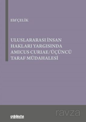 Uluslararası İnsan Hakları Yargısında Amicus Curiae / Üçüncü Taraf Müdahalesi - 1