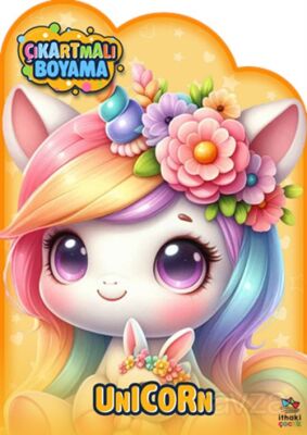 Unicorn Zamanı Çıkartmalı Boyama Kitabı - 1