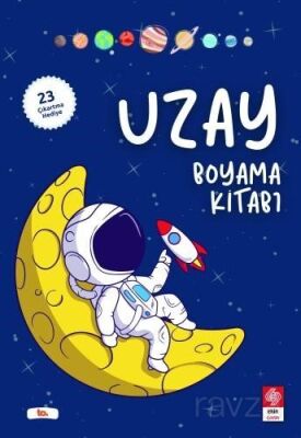 Uzay Boyama Kitabı (23 Çıkartma Hediye) - 1