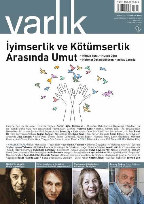 Varlık Aylık Edebiyat ve Kültür Dergisi Mayıs 2019 - 1