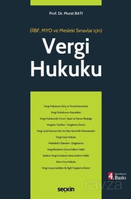 Vergi Hukuku (MYO) - 1