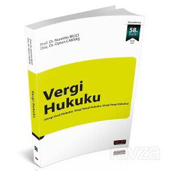 Vergi Hukuku (Vergi Usul Hukuku, Vergi Yargılama ve Tahsil Hukuku) - Savaş Yayınları