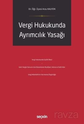 Vergi Hukukunda Ayrımcılık Yasağı - 1