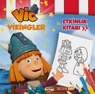 Vikingler Etkinlik Kitabı 3 / Boya Yaz Çiz Bul - 1