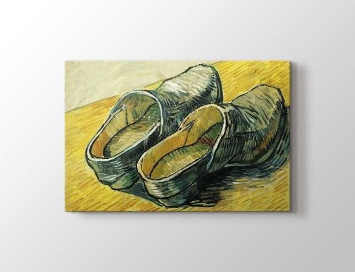 Vincent van Gogh - A Pair of Leather Clogs Tablo |60 X 80 cm| - 1