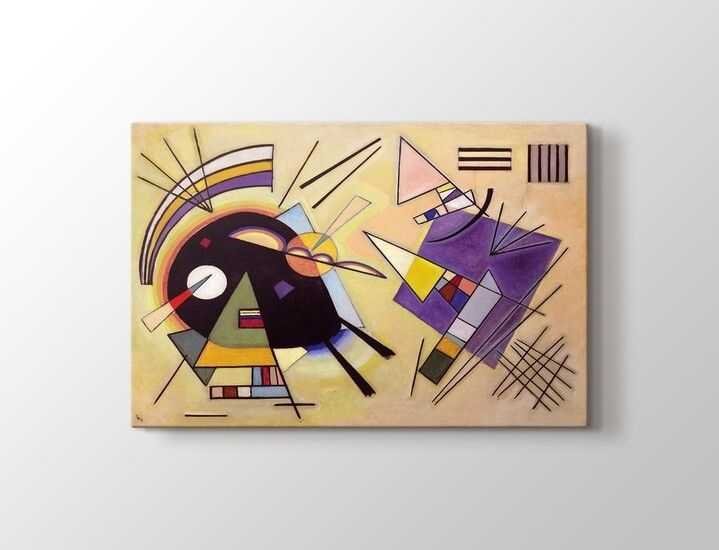 Wassily Kandinsky - Black and Violet Tablo|60 X 80 cm| - 1