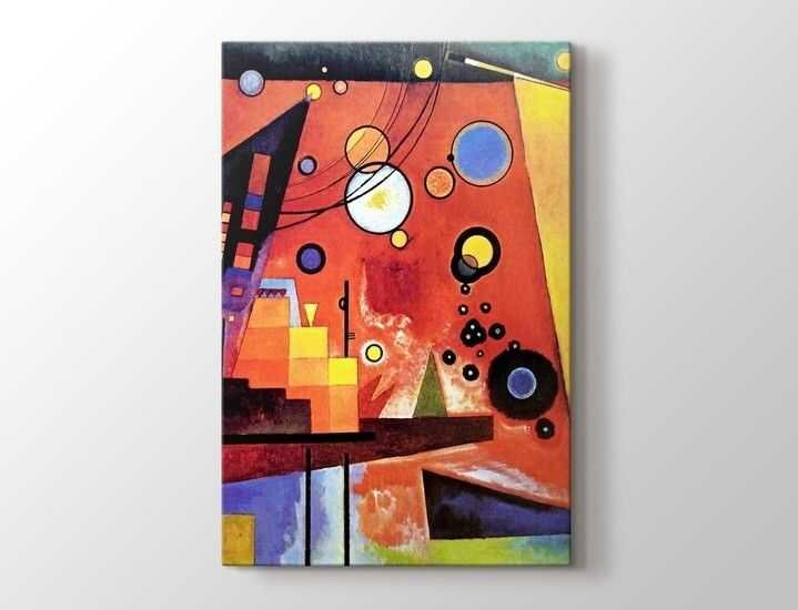 Wassily Kandinsky - Heavy Red Tablo |50 X 70 cm| - 1