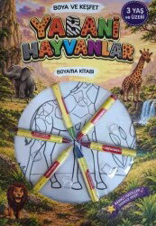 Yabani Hayvanlar Boyama Kitabı - 0-6 Yaş Yayınları