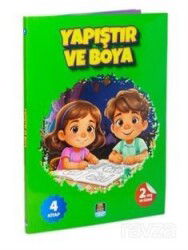 Yapıştır ve Boya Renkli Çıkartmalı İlk Yapıştırmalarım (4 Kitap Set) - Mercan Okul Yayınları