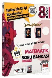Yargı Ders Arkadaşım 8. Sınıf LGS Matematik Son Tur Soru Bankası - Yargı Yayınevi (Ankara)