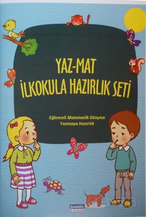 Yaz-Mat İlkokula Hazırlık Seti (2 Kitap) - Çamlıca Çocuk Yayınları