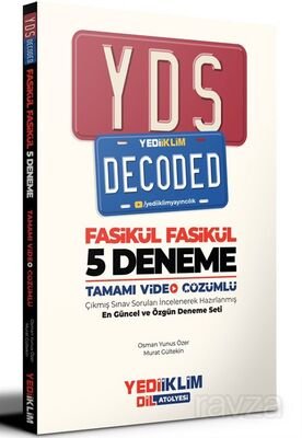 YDS Decoded Tamamı Video Çözümlü Fasikül 5 Deneme - 1