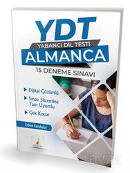 YDT Almanca Dijital Çözümlü 15 Deneme Sınavı Çek Kopar - Pelikan Tıp Teknik Yayınları