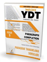 YDT İngilizce Paragraph Completion Issue 9 - Pelikan Tıp Teknik Yayınları