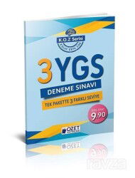 YGS 3 Deneme Sınavı (Kolay-Orta-Zor) - Özet Yayınları