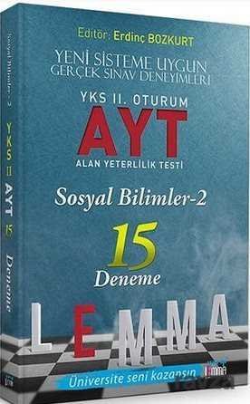 YKS Lemma 2. Oturum AYT Sosyal Bilimler-2 15 Deneme - 1