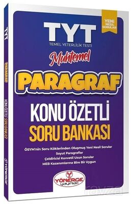 YKS TYT Muhtemel Paragraf Konu Özetli Soru Bankası - 1