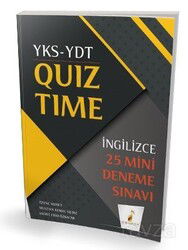 YKS YDT İngilizce Quiz Time 25 Mini Deneme - Pelikan Tıp Teknik Yayınları
