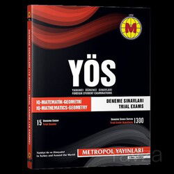 YÖS Deneme Sınavları (15 Sınav) - Metropol Dersaneleri Yayınları (Ankara)