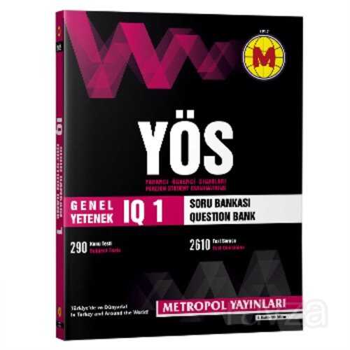 YÖS IQ Soru Bankası 1 - Metropol Dersaneleri Yayınları (Ankara)