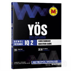 YÖS IQ Soru Bankası 2 - Metropol Dersaneleri Yayınları (Ankara)