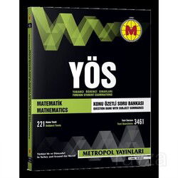 YÖS Matematik Konu Özetli Soru Bankası - Metropol Dersaneleri Yayınları (Ankara)