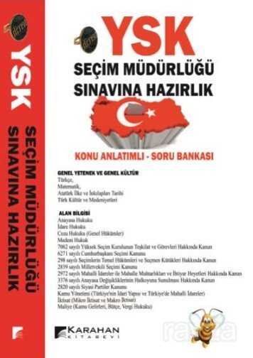 YSK Seçim Müdürlüğü Sınavına Hazırlık - Karahan Kitabevi (Ders Kitapları)