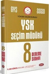 Yüksek Seçim Kurulu (YSK) Seçim Müdürü GYS 8 Deneme Sınavı - Data Yayınları