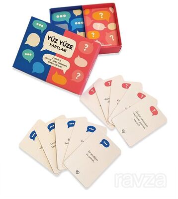 Yüz Yüze Kartları (2 Destelik Soru ve Cümle Tamamlama Sohbet Kartları) - 1