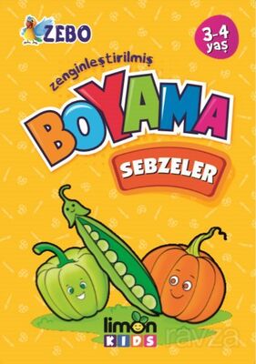 Zenginleştirilmiş Boyama / Sebzeler (3-4 Yaş) - 1